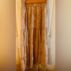 Wishlist Floral Tiered Maxi Skirt